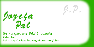 jozefa pal business card